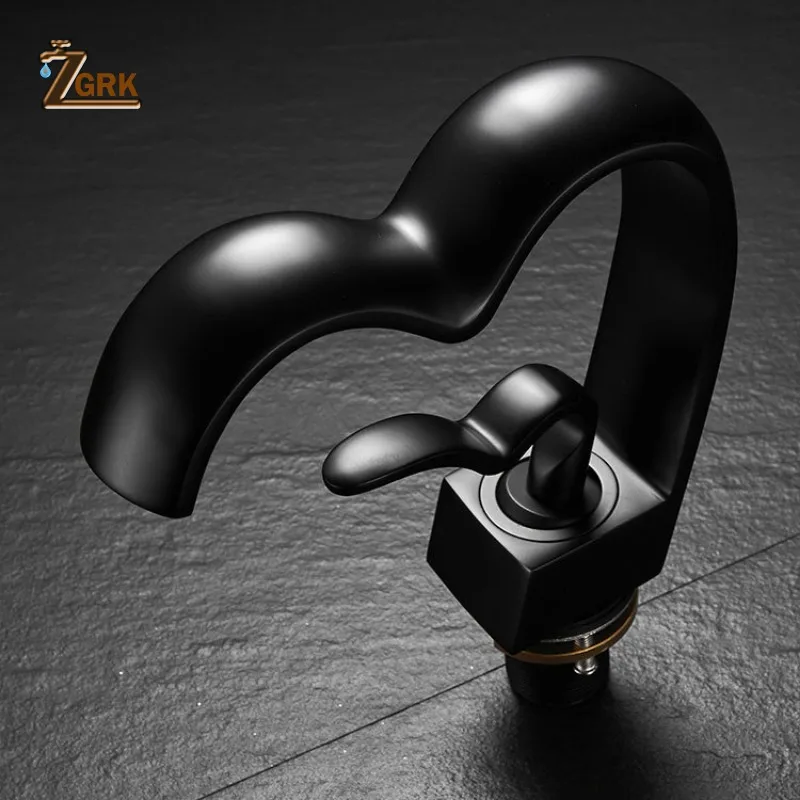 

Brass Bathroom Waterfall Faucet Hot Cold Basin Sink Tap Creative Heart-shaped Bath Vanity Mixer Faucets torneira pia banheiro