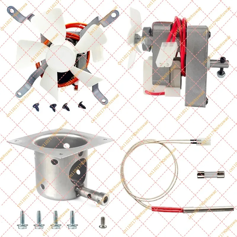 Wood Pellet Grill Replacement Parts Kit, Auger Motor Fan Igniter and Burn Pot for Traeger Pit Boss