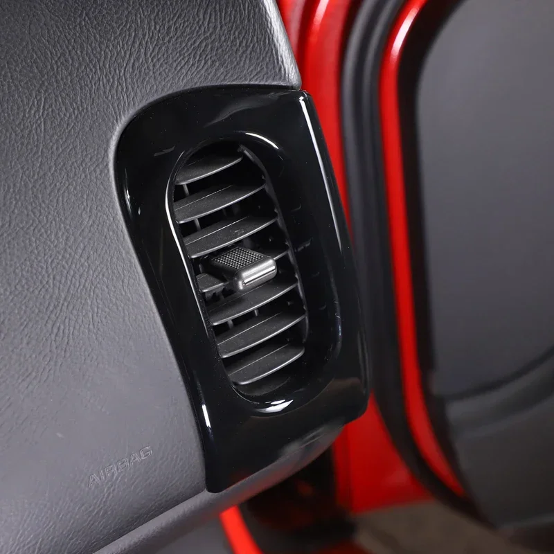 For Chevrolet Corvette C6 2005-2013 ABS Carbon Fiber Car Styling Dashboard Side Air Outlet Frame Cover Trim Sticker Accessories