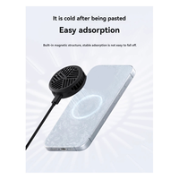 Hagibis Magnetic Cell Phone Cooler Cooling Fan Mobile Phone Radiator for IPhone 15 Pro Black Shark Gaming Live Stream B