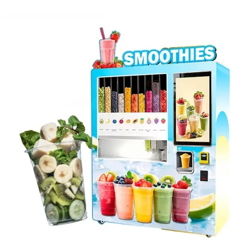 Retail-Grade Professional Commercial New Design Fruit Smoothie Automatic Vending Machine