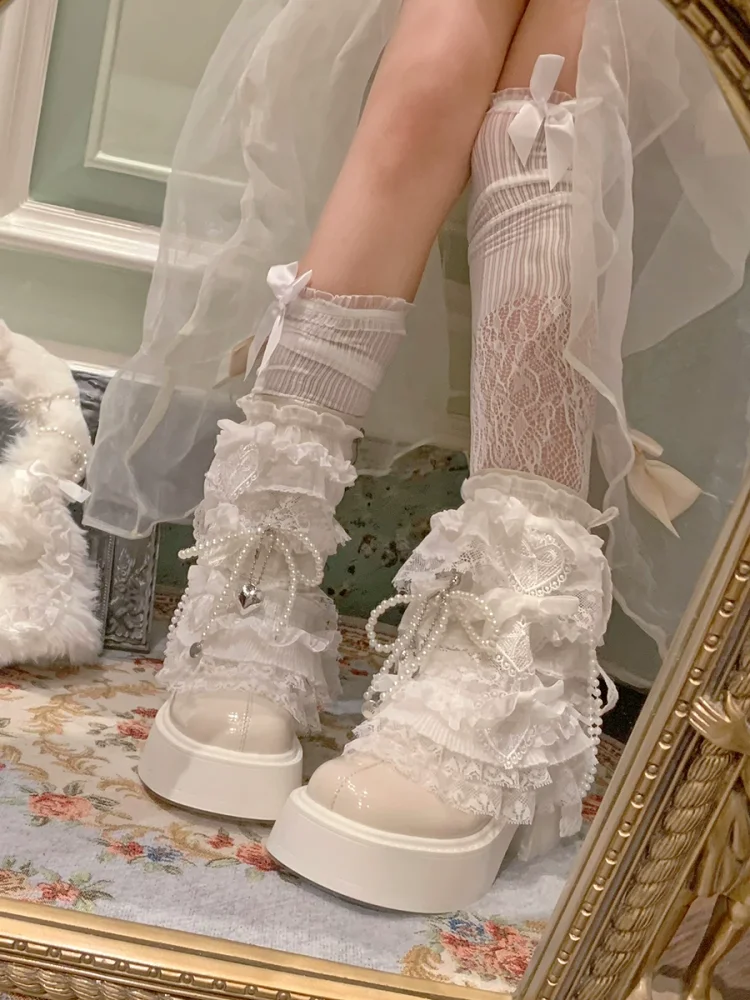 pinkyo-original-estilo-japones-perla-encaje-lacado-cuero-blanco-botas-cortas-dulce-retro-tacones-altos-fondo-grueso-mujer-sho