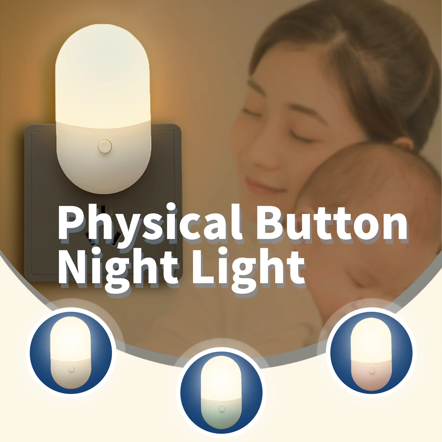 أباجورة ضوء الليل الاتحاد الأوروبي الولايات المتحدة التوصيل LED ضوء الليل التيار المتناوب 220 فولت مصباح غرفة النوم هدية للأطفال لطيف ليلة مصباح للممر WC