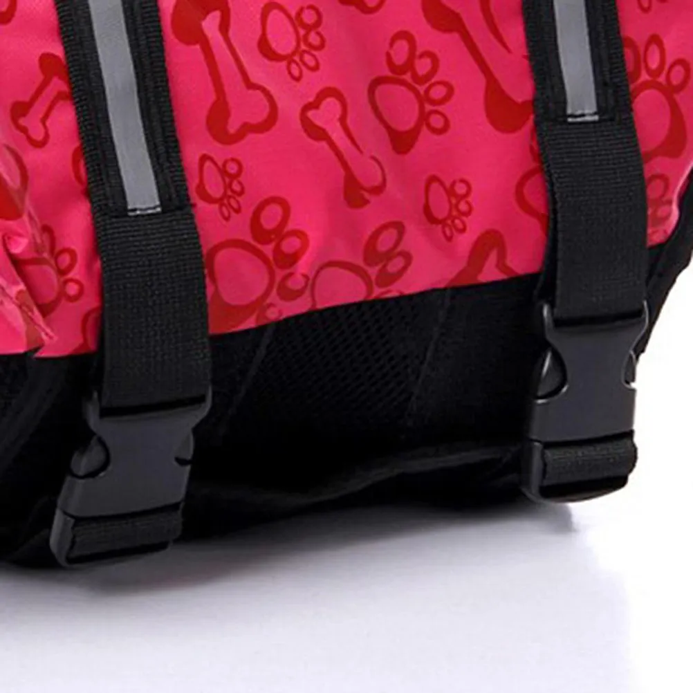 Preserver Adjustable Size S Pink Breathable Comfortable Handle Reflective Strap Quick Release Hook Pet Life Jacket
