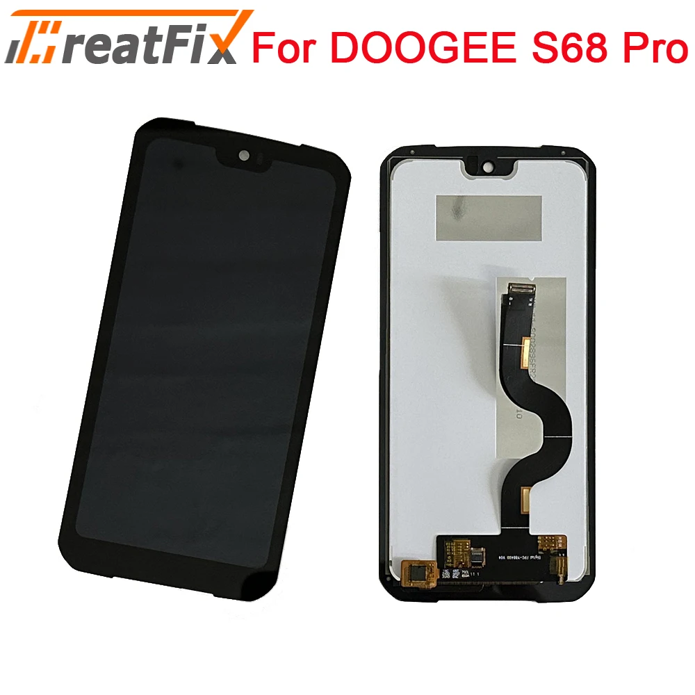 

100% Оригинальный 5,9 дюймовый ЖК-дисплей Doogee S68 PRO + кодирующий преобразователь сенсорного экрана в сборе LCD + сенсорный дигитайзер для DOOGEE S68PRO LCD