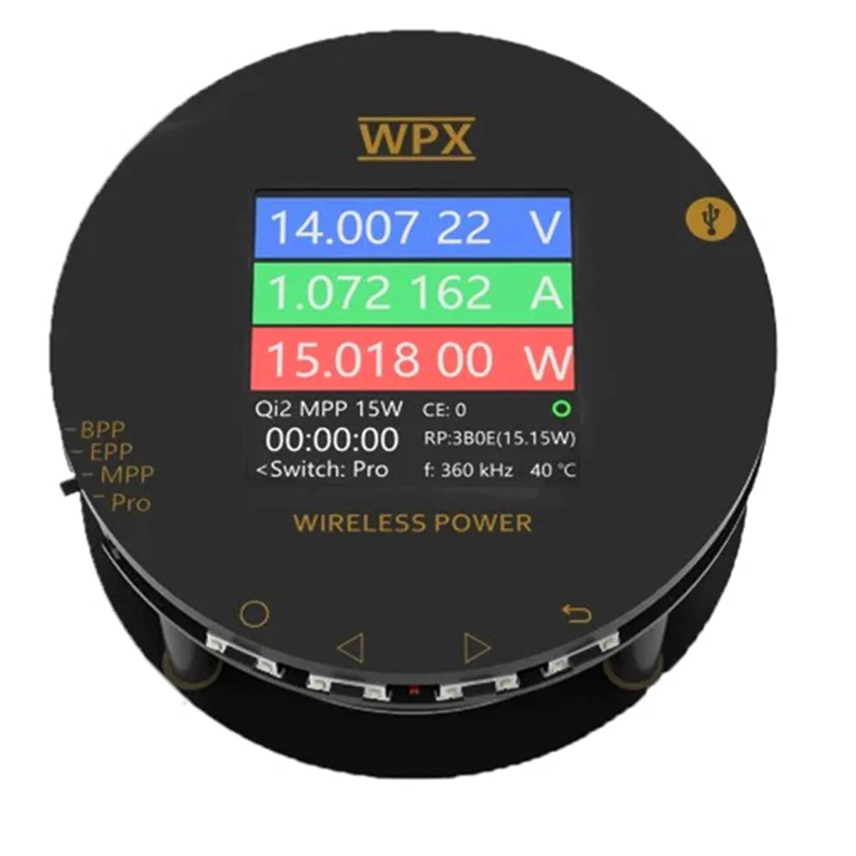 

A79G Multi Functional Qi2 Tester Magnetic Wireless Charging Test 15W Fast Charging Wireless Charging Debugger Repair
