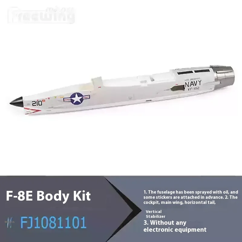 FreFuk64 mm Accessoires F-8e Fuselage Ailes Principales Queue Plate Queue Verticale Couverture Antarctique Cockpit Ailerons Pelviens Train D'atterrissage