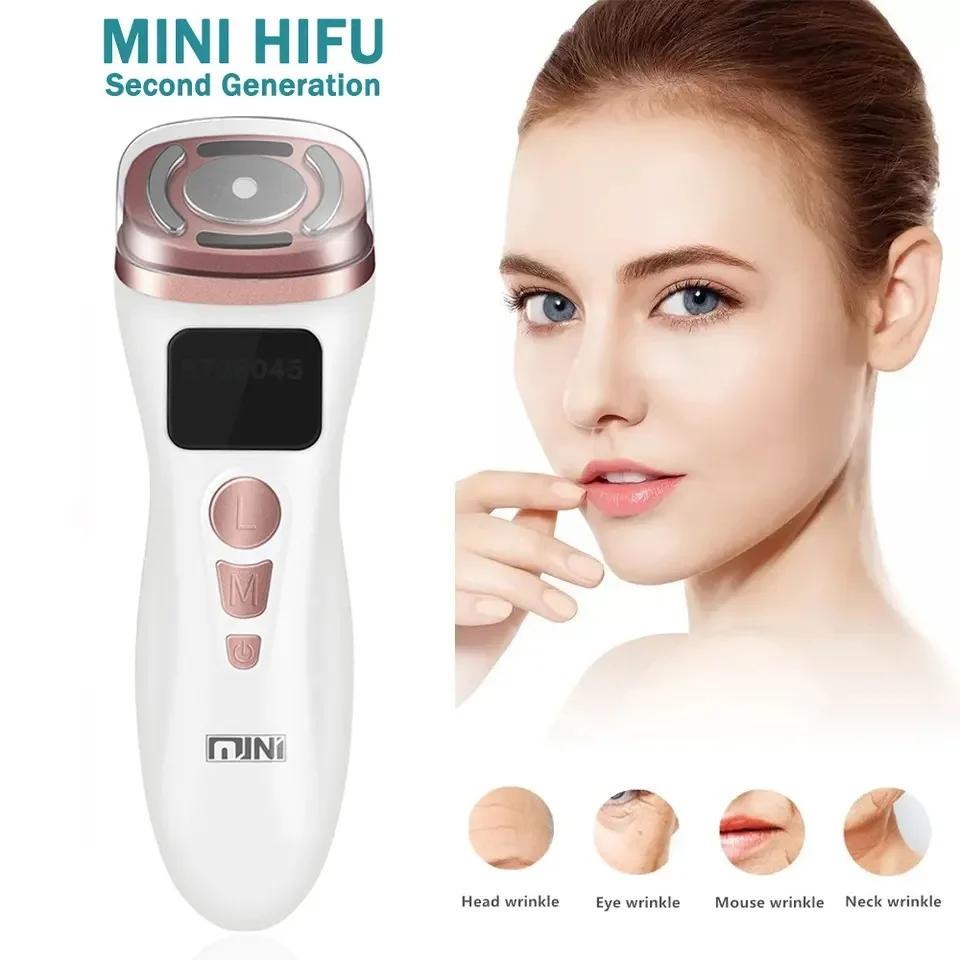 

Mini HIFU Machine Ultrasound RF EMS Microcurrent Face Neck Lifting Tightening Skin Rejuvenation Skin Care Beauty Device