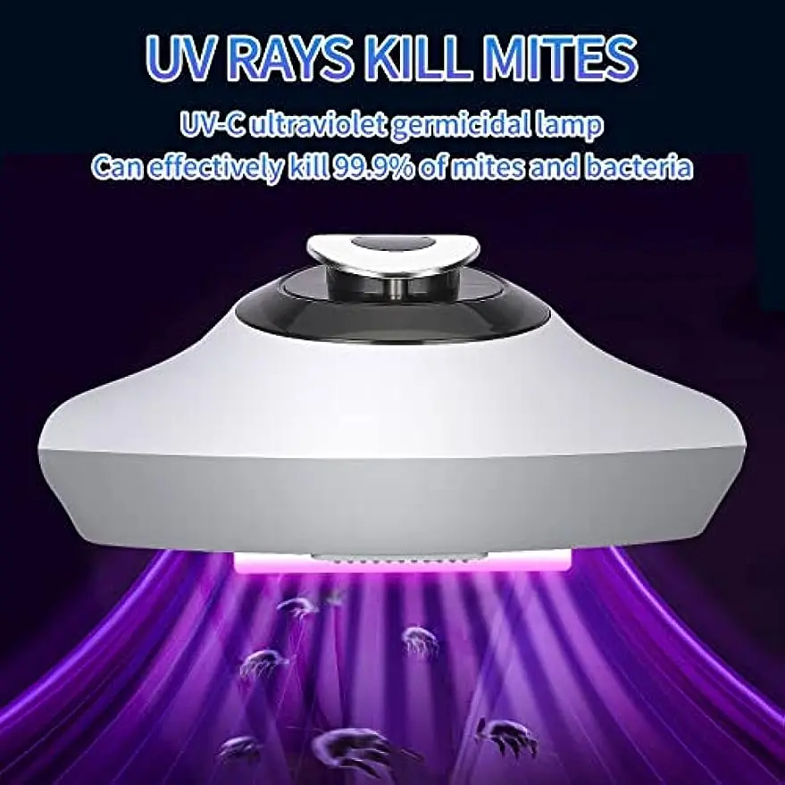 Mattress Vacuum Cleaner,Handheld UV Bed Vacuum,Wireless Mite Remover Cleaning Machine with 11KPa Powerful Suction