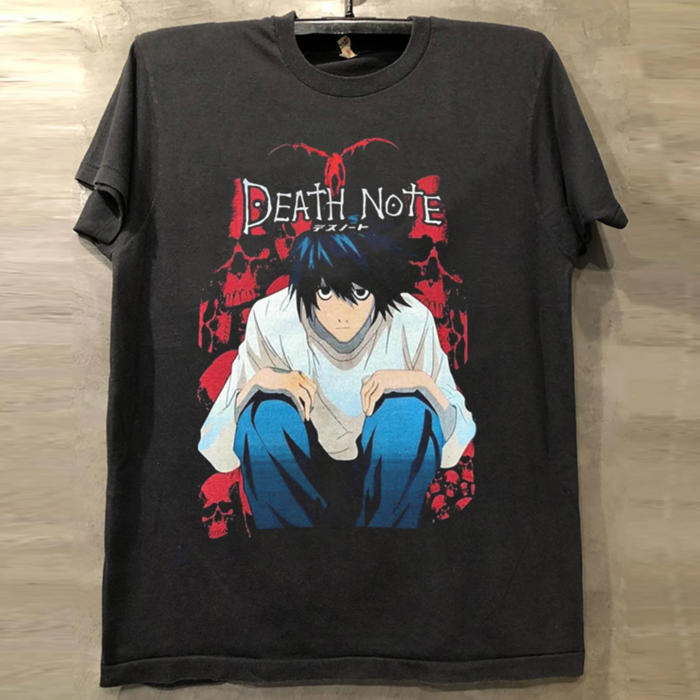 Death Note Night God Moon Suspense Comic Short Sleeve T-Shirt Chic American Versatile Half Sleeve Trendy Tee Cotton round Nec...