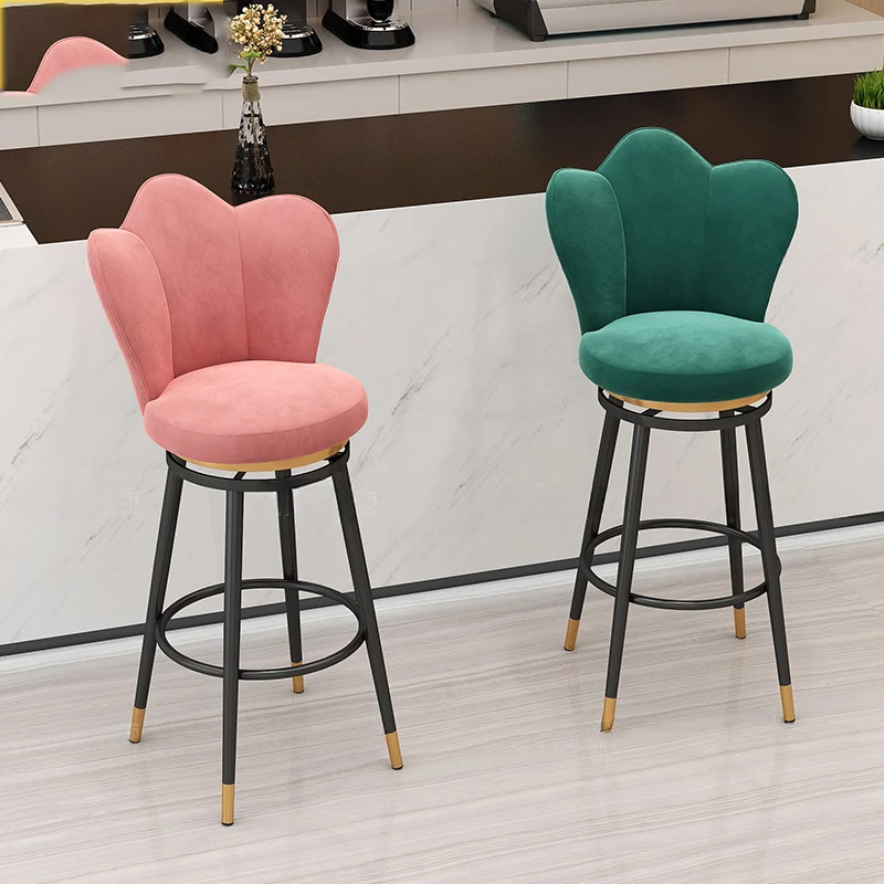 

Bar Chairs High Counter Style Nordique Island Modern Taburete Alto Stools Swivel Minimalistic Metal Lifting Home Bar Furniture