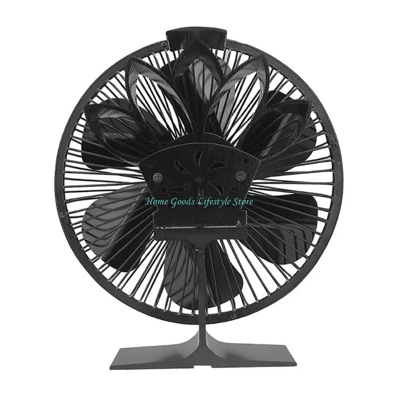 

E74E 6 Stove Fan Heat Powered Disperses Warm Air Through House Perfect