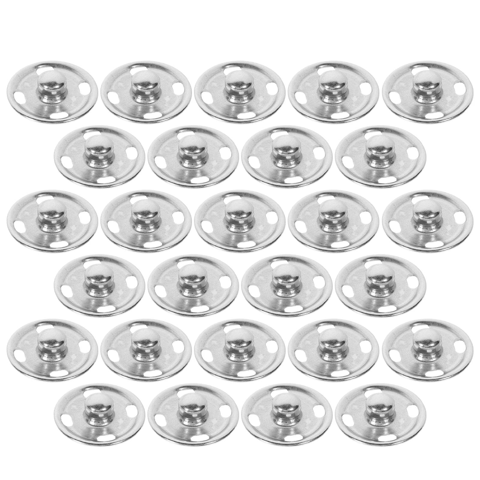 50 Sets Extender Buttons Replacement Snap Fasteners Snaps Press Studs Sew Metal Brass