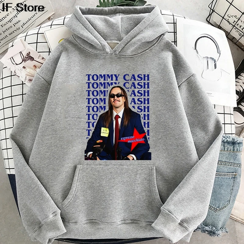 ملابس حريمي Tommy Cash Tour 2025 هوديس Roupas Femininas كم طويل بلوفرات بقلنسوة الهيب هوب للجنسين ملابس الشارع الشهير ملابس الفتيات