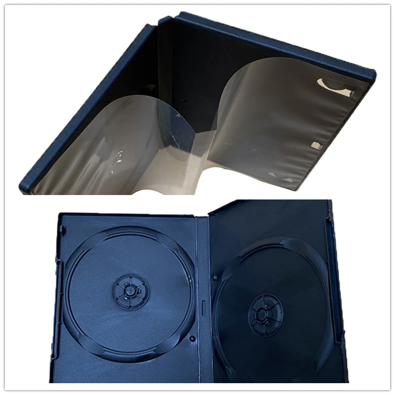 【uihj】High Quality DVD Box Empty CD Case PP Plastic CD Case CD Case Capacity 1-2 Discs