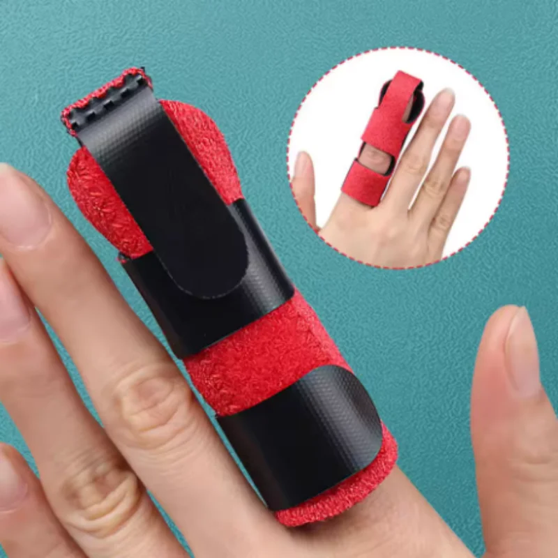 1/3/5pcs Mix Finger Splint Brace Support With 3 Adjustable Fixing Belt Finger Straightener For Middle Ring Pinky Thumb