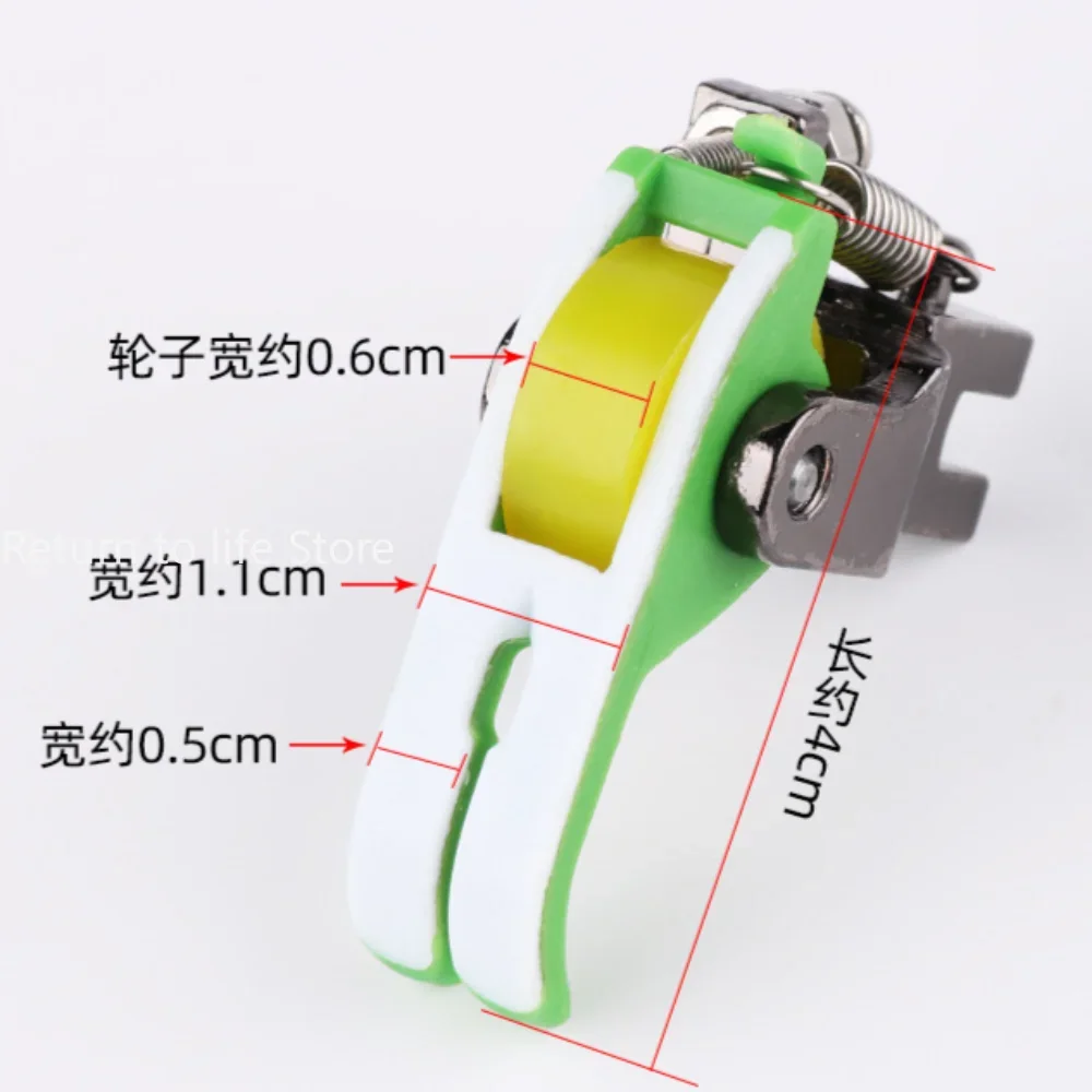 1pc Universal Industrial Sewing Machine Leather Roller Wheel Presser Foot Of Flat Car Thick Fabric Clothing Replace Presser Feet