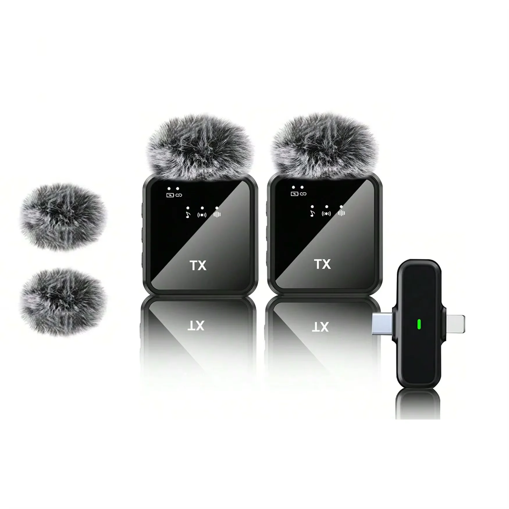 

F15 Type C Connector Wireless Omni-directional Lavalier Microphone Noise Reduction Mobile Phone Live Broadcast Short Video Vlog