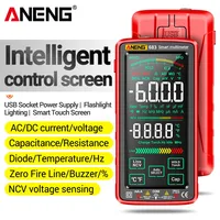 ANENG 683 Smart Multimeter Rechargeable Touch 6000 Counts  AC/DC Voltage Current Hz Ohm NCV induction Buzzer Tester Test Tool