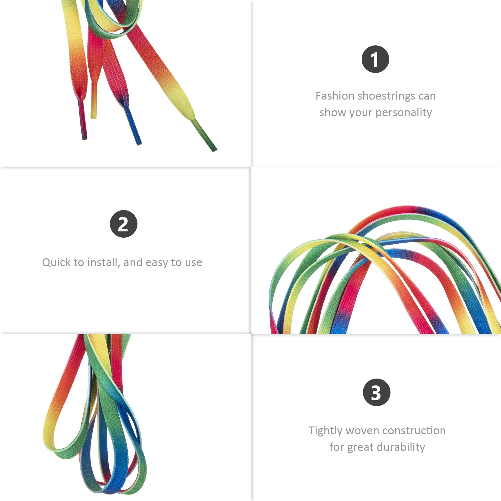1 زوج أربطة أحذية مسطحة ملونة أنيقة تزلج أربطة أحذية الأسطوانة تزلج اكسسوارات مقاومة للاهتراء أربطة الحذاء الرياضية