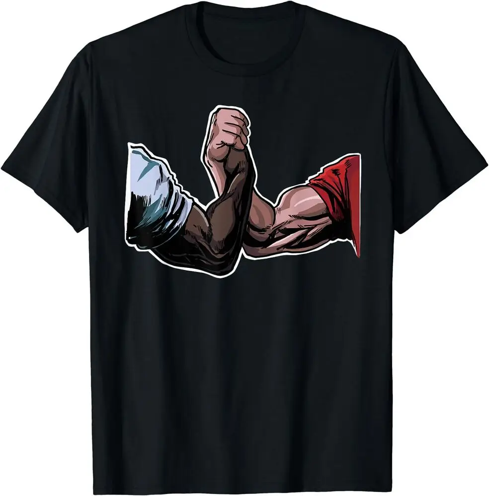 GusseaK Epic Handshake Funny Swole Bro Handshake Epic Handshake T-Shirt  High Quality 100%Cotton Short Sleeve