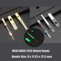 Green Luminous NH35 Hands skx007 Hands Fit for Seiko NH35 NH36 7S26 Movement Watch Pointer Hands Spare Parts For Watches