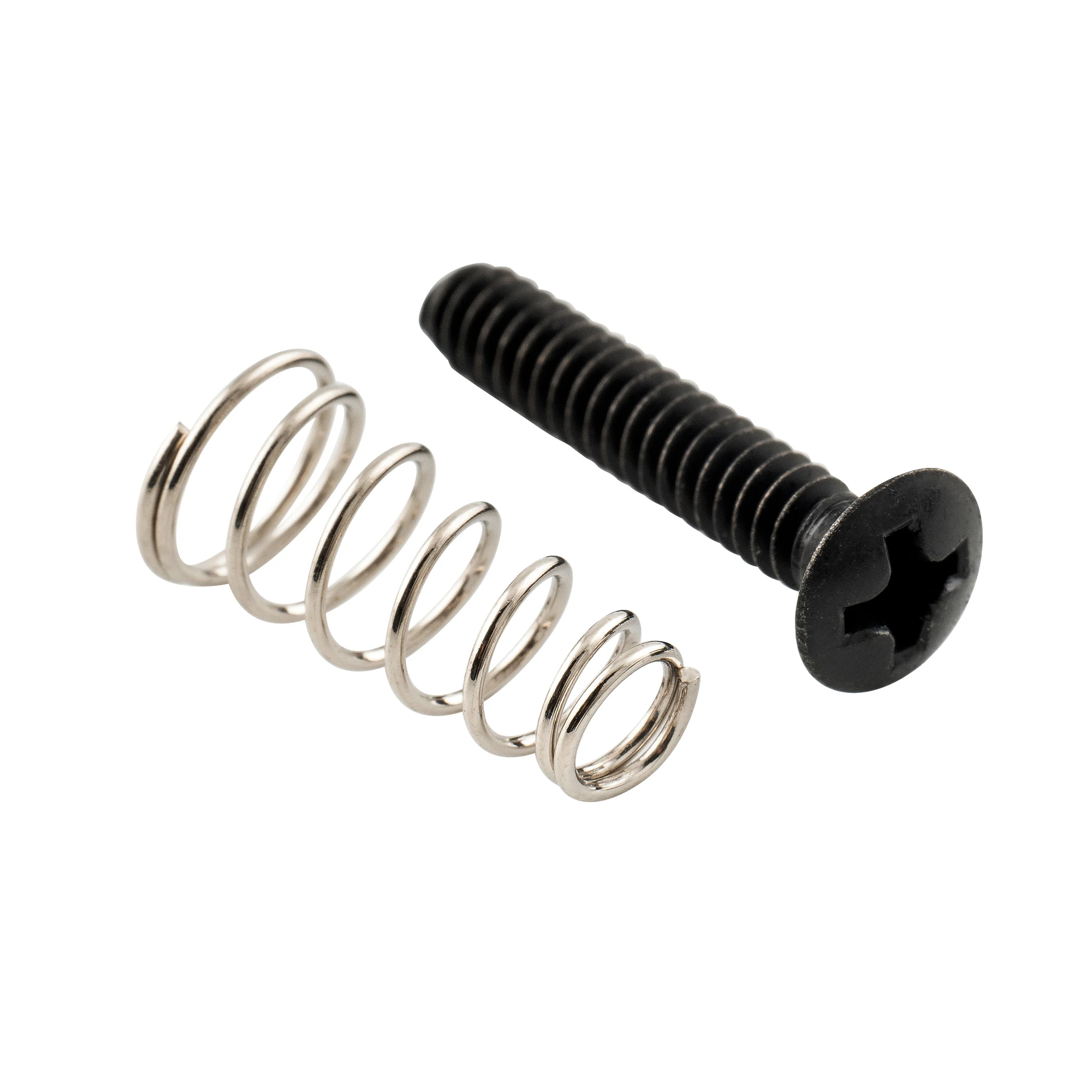 Musiclily Ultra UNC#6-32X3/4 Inch Stainless Steel Single Coil Pickup Screws Springs Set for USA/Mexico Fender ST (Set of 6)