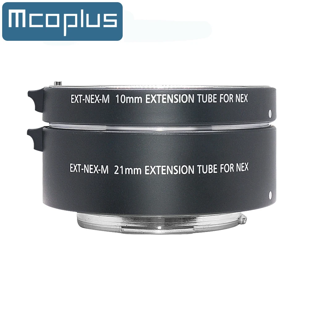 Mcoplus Metal Auto Focus Macro Extension Tube Ring 10mm 21mm for Sony E-Mount A7 A7R A7S A7II A6000 A6300 A6500 A6400 NEX5 NEX6