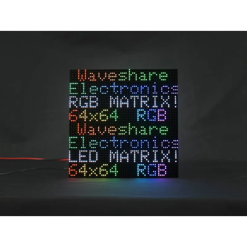 

RGB-Matrix-P3-64x64-F, Flexible RGB Full-Color LED Matrix Panel, 3mm Pitch, 64×64 Pixels, Adjustable Brightness And Bendable PCB