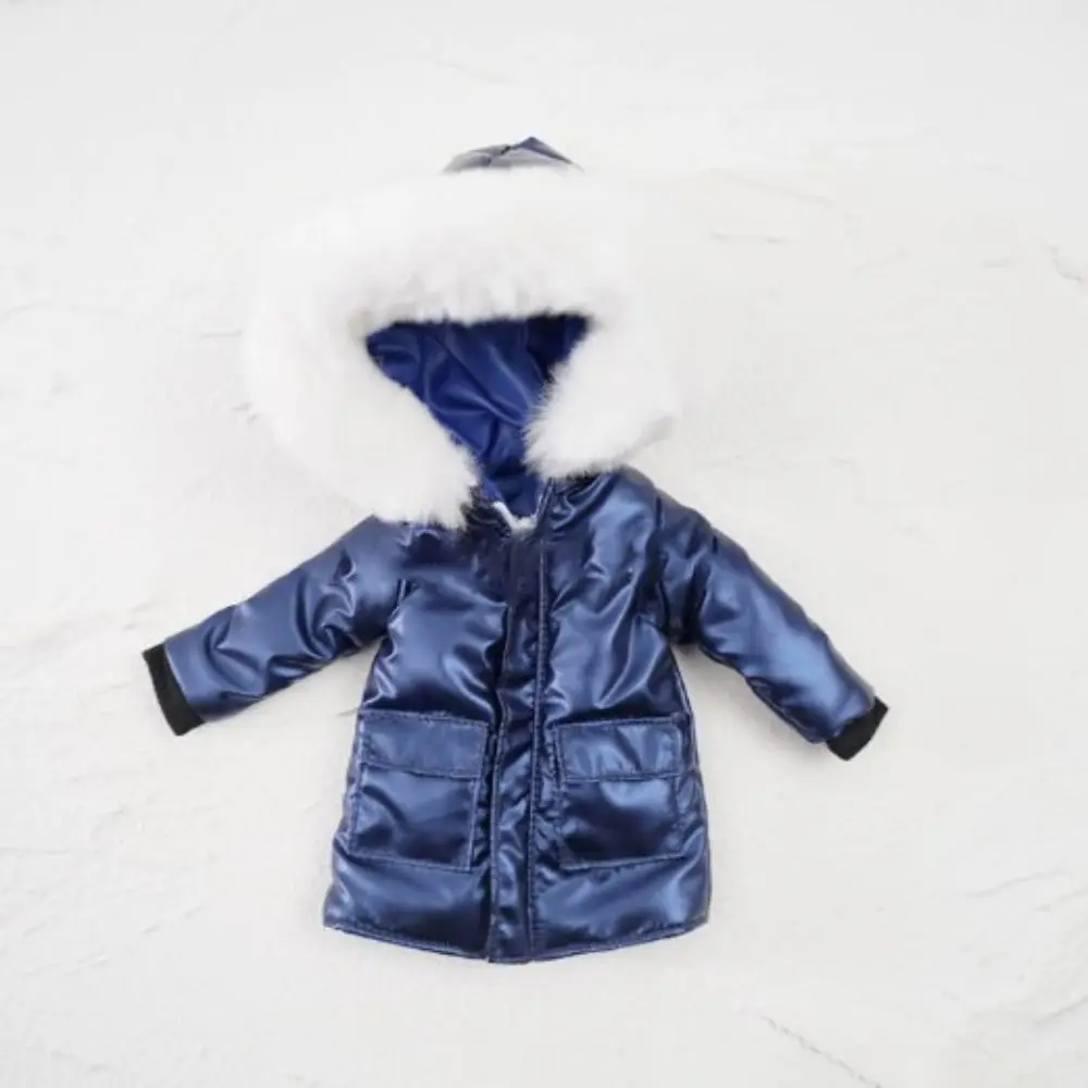 Fashion Winter Coat Outfits Long Style DIY Accessories Thick Down Jackets Handmade for blythe Dolls For ob24 ob22 Dolls/