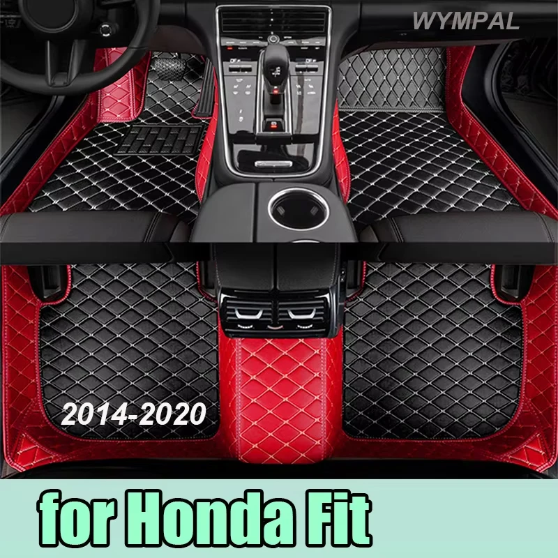 

Floor Mats Car For Honda Fit Jazz Hybrid GP5 GP6 2014 2015 2016 2017 2018 2019 2020 Car Accessories