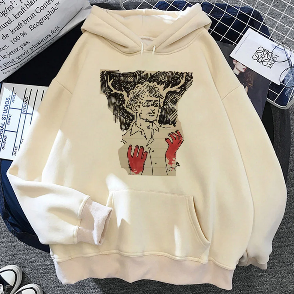 Hannibal hoodies women vintage Korean style graphic sweater tracksuit women Kawaii Hooded Shirt