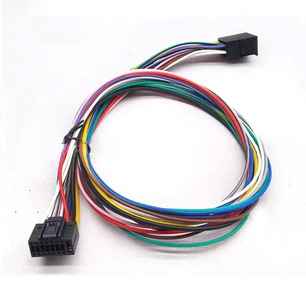 16 Pin Car Stereo Radio ISO Wire Harness Extension Adapter Cable Player 60cm Car Electronics Accessories