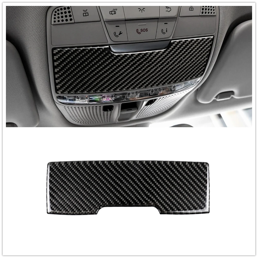 Glasses Spectacle Case Trim For Mercedes Benz C GLC Class W205 C180 C200 C300 X253 Carbon Fiber Eyeglasses Box Cap Panel Cover