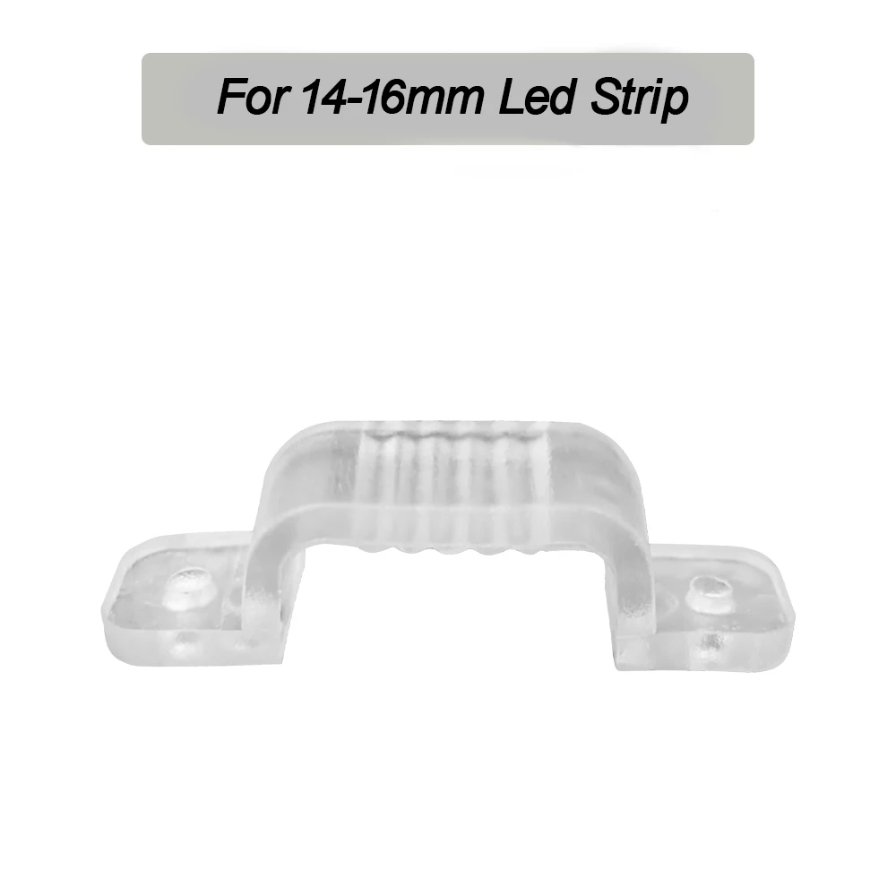 LED-Streifen-Lichtverschluss-Clips, LED-Streifen-Clip, Kunststoff-Zubehör, 6 mm, 8 mm, 10 mm, 12 mm, flexibler Montagefixierer zur Befestigung von LEDs