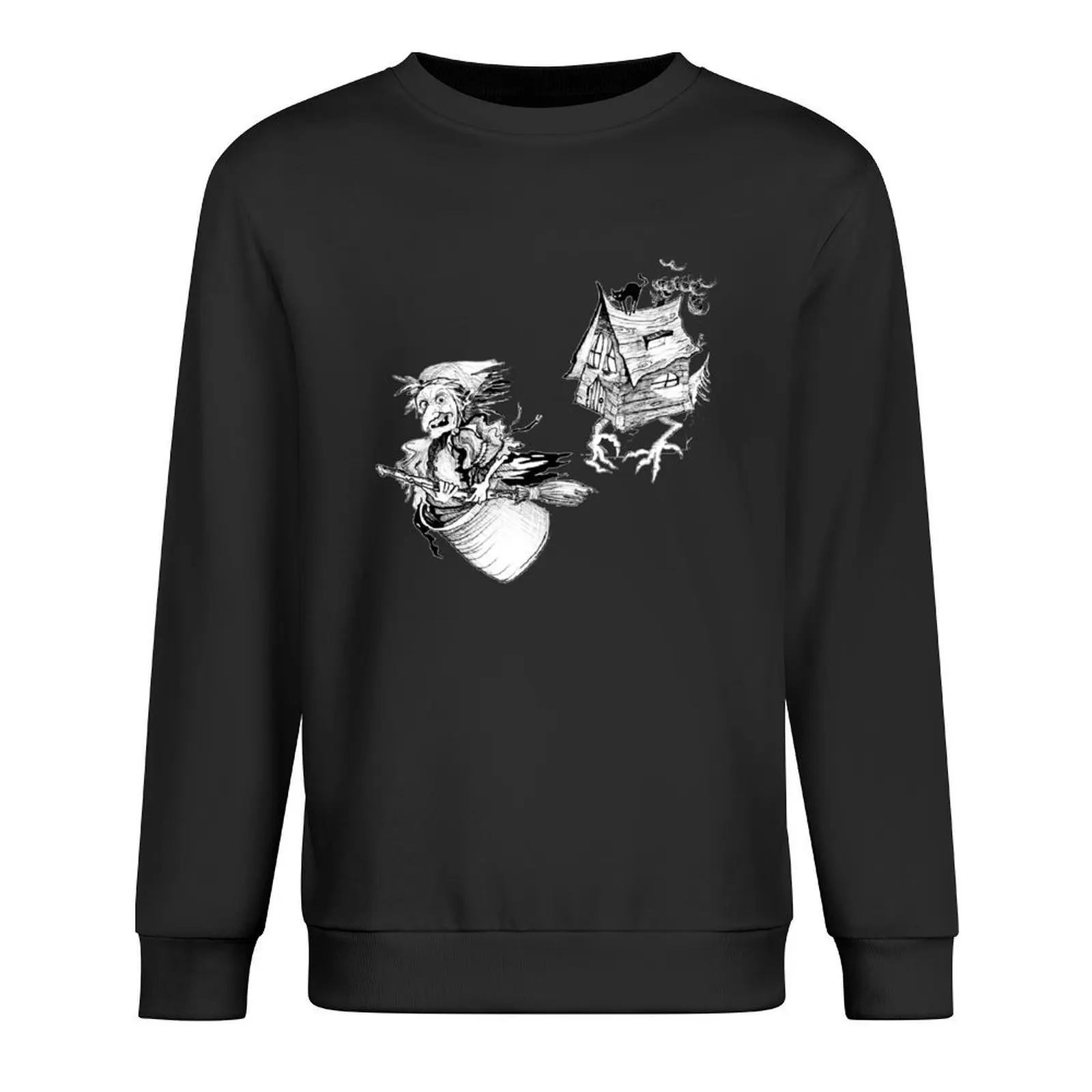 

Baba Yaga and the house on chicken legs Pullover men clothes mens designer clothes men's winter sweater hoody