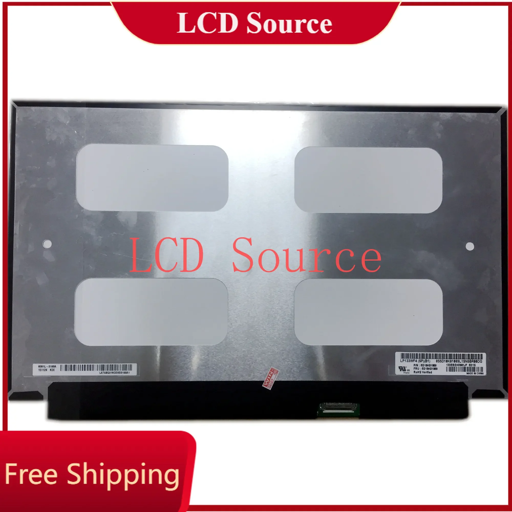 LP133WF4 SPB1 LP133WF4 (SP)(B1) LP133WF4 SPH1 IPS eDP 30 pin 1920X1080 Laptop LED SCREEN Panel