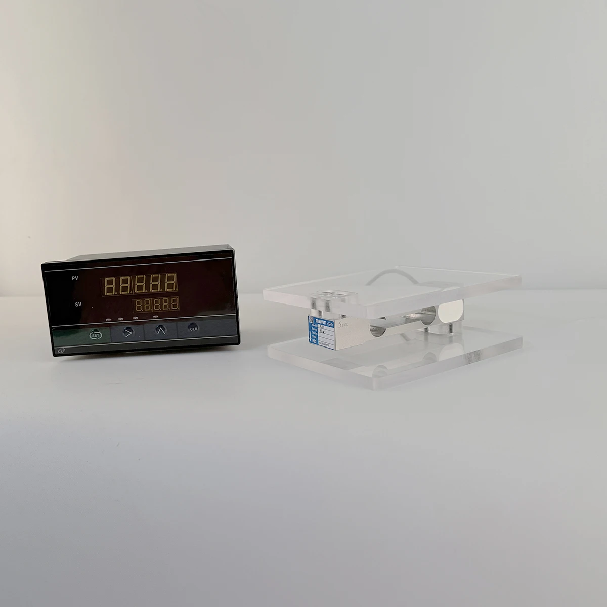 High Precision Load Cell Kit 3kg-100kg Parallel Beam Scale Sensor with Dual LED Digital Display Control Meter