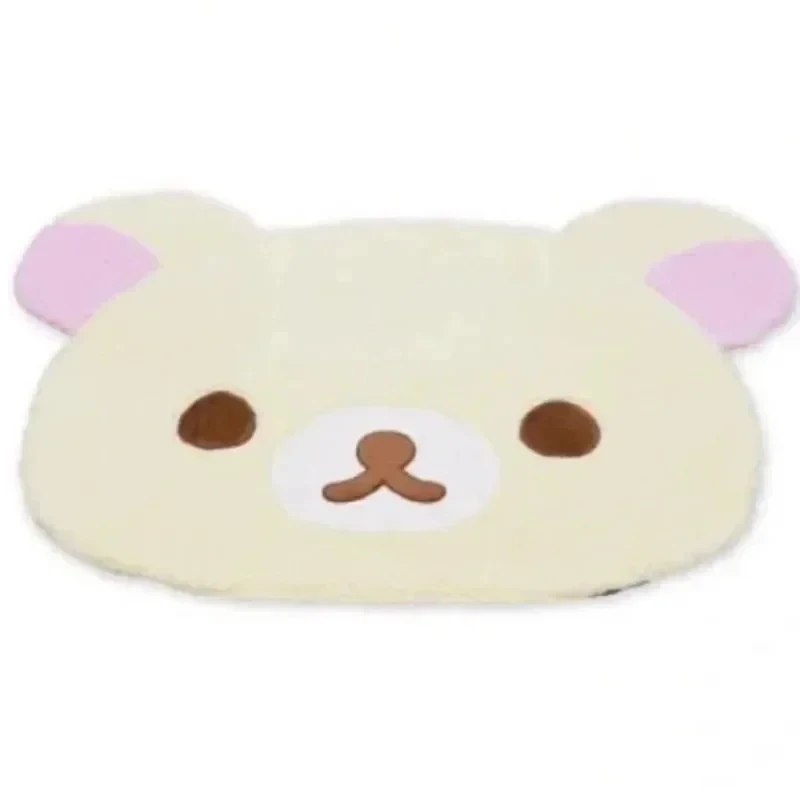 Tapete em Forma de Urso Rilakkuma VIKAMA, Tapete de Pelúcia Fofo Korilakkuma para Quarto, Banheiro, Quarto Infantil e Decoração de Casa