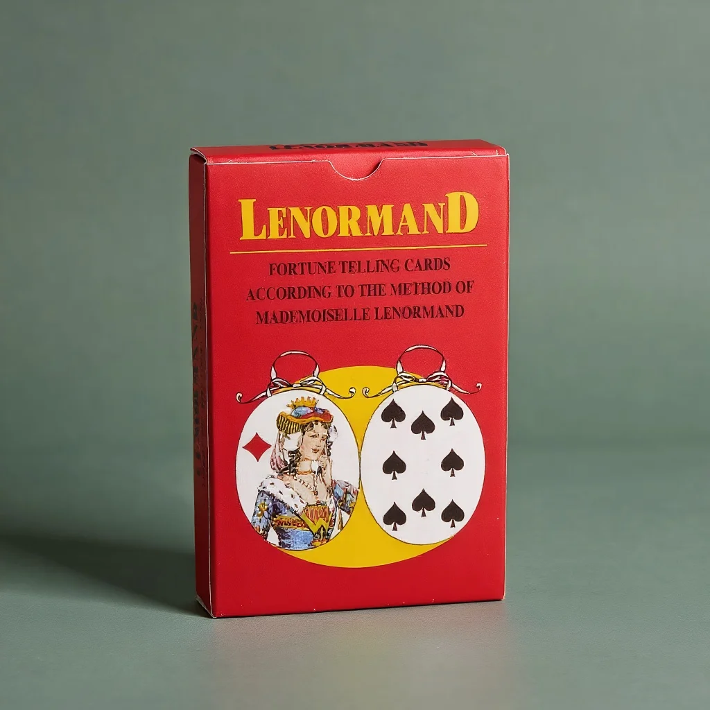 

Mlle Lenormand Deck 36 Cards Esoteric Fortune Telling Printed on 350GSM Double-embossed Cardstock 9*6cm