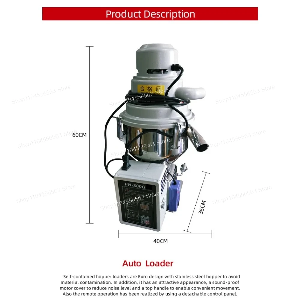 

Автоматический вакуумный загрузчик пластика, мини-питатель-бункер для гранул, зерна и порошка
