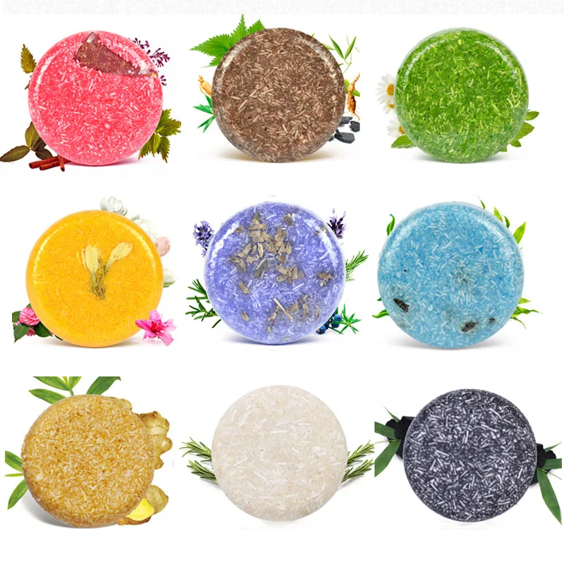 شامبو بوليغونوم مولتيفلوروم خالي من السيليكون للبالغين، زنجبيل للعناية بالشعر، صابون شامبو وإكليل الجبل والنعناع والقرفة