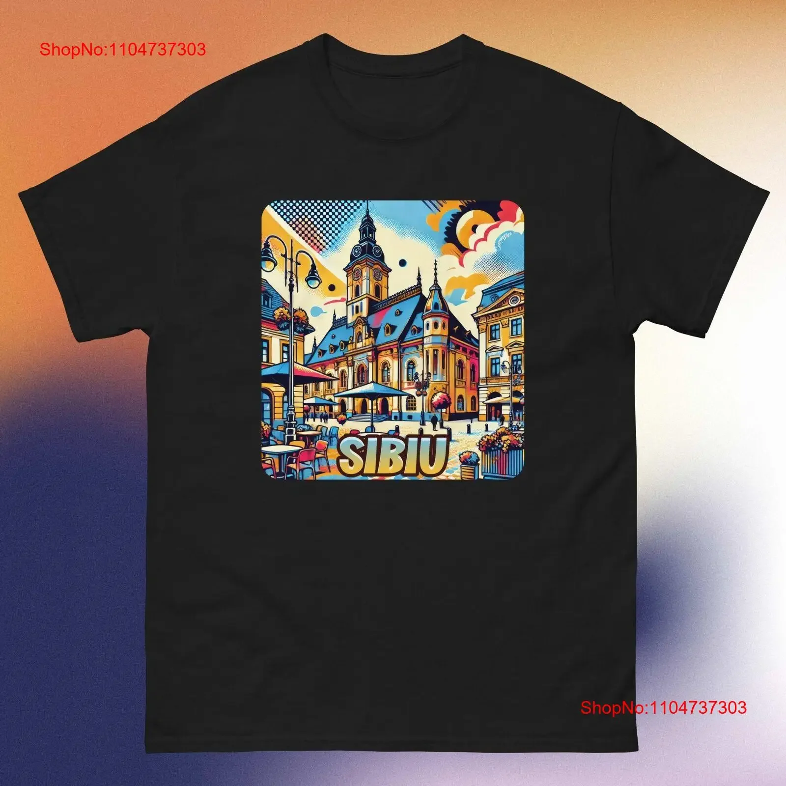 

Sibiu Romania T Shirt vintage Washed Stretched Comfortable designer clothes Breathable Casual Soft homme Stylish