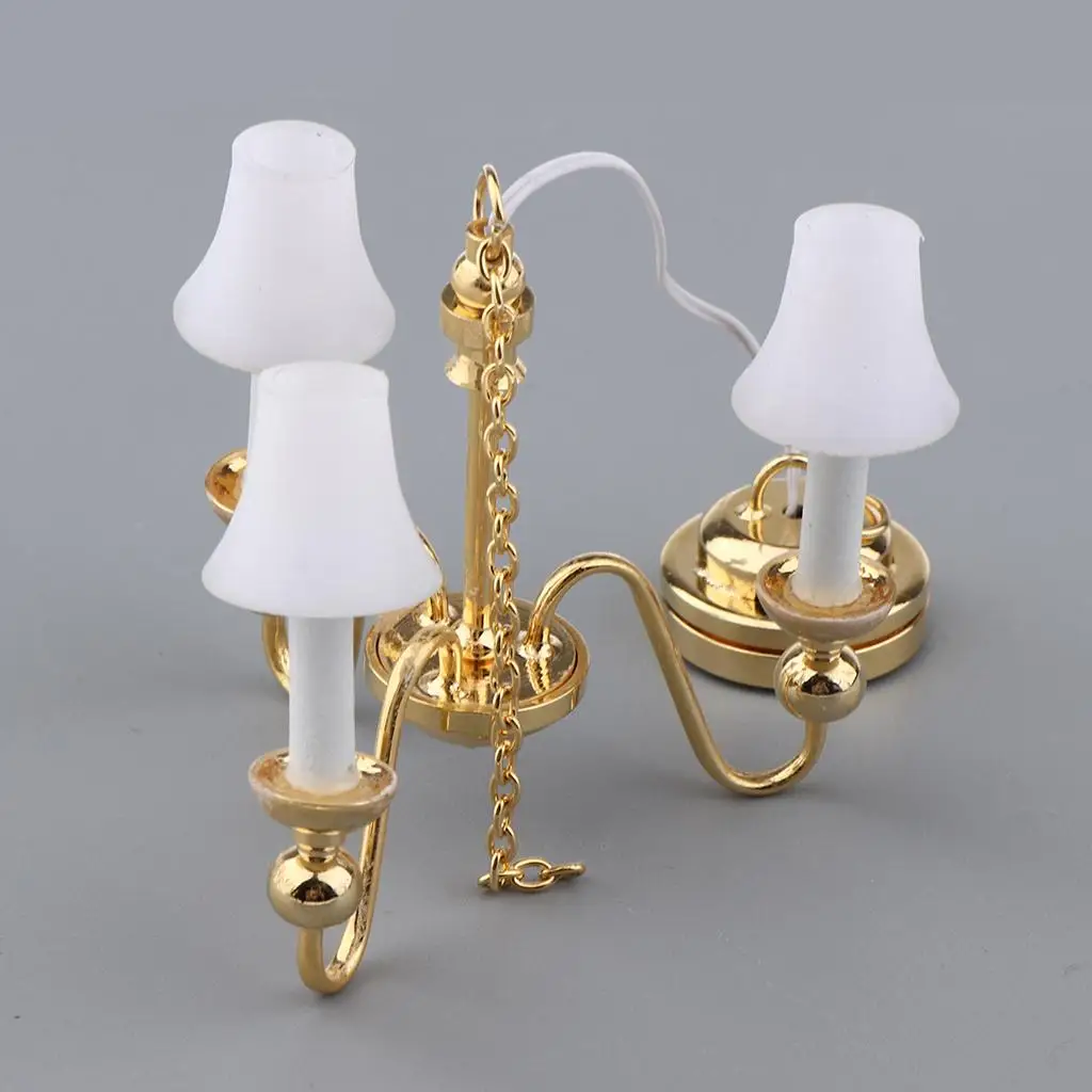 

Miniature Dollhouse Led Lamp 1 12 Scale Ceiling Light Battery Operated Dollhouse Lighting for Mini Room Decor