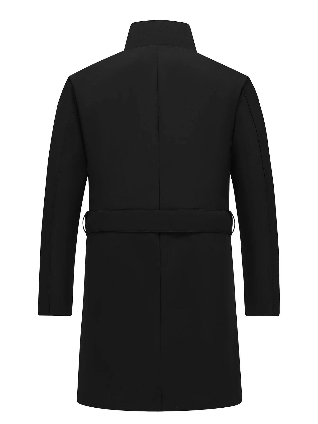 الكورية نمط الرجال زائد حجم خندق معطف ربيع الخريف منتصف طول الشباب سترة الوقوف واحدة الصدر الدافئة الصلبة #2