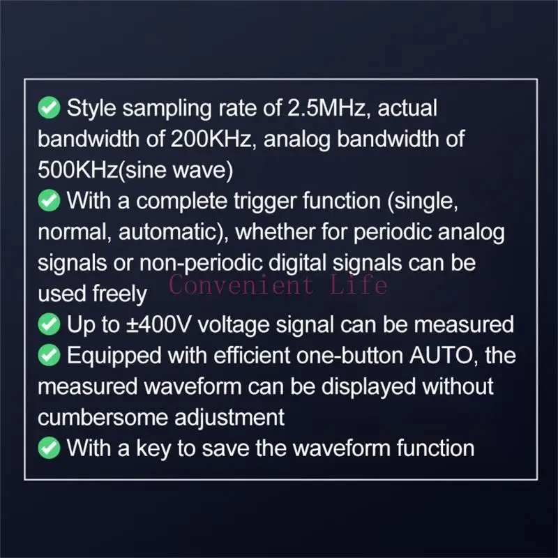 L1EE 2.5 ميجا هرتز معدل أخذ العينات 200 كيلو هرتز عرض النطاق الترددي ملتقط الذبذبات الرقمي أداة صيانة السيارة #5