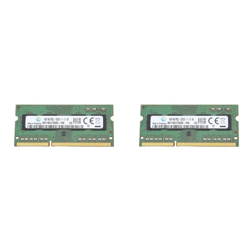 

2X DDR3 4GB Laptop RAM Memory 1600Mhz PC3 12800 1RX8 1.35V 8 IC SODIMM Memory Only For