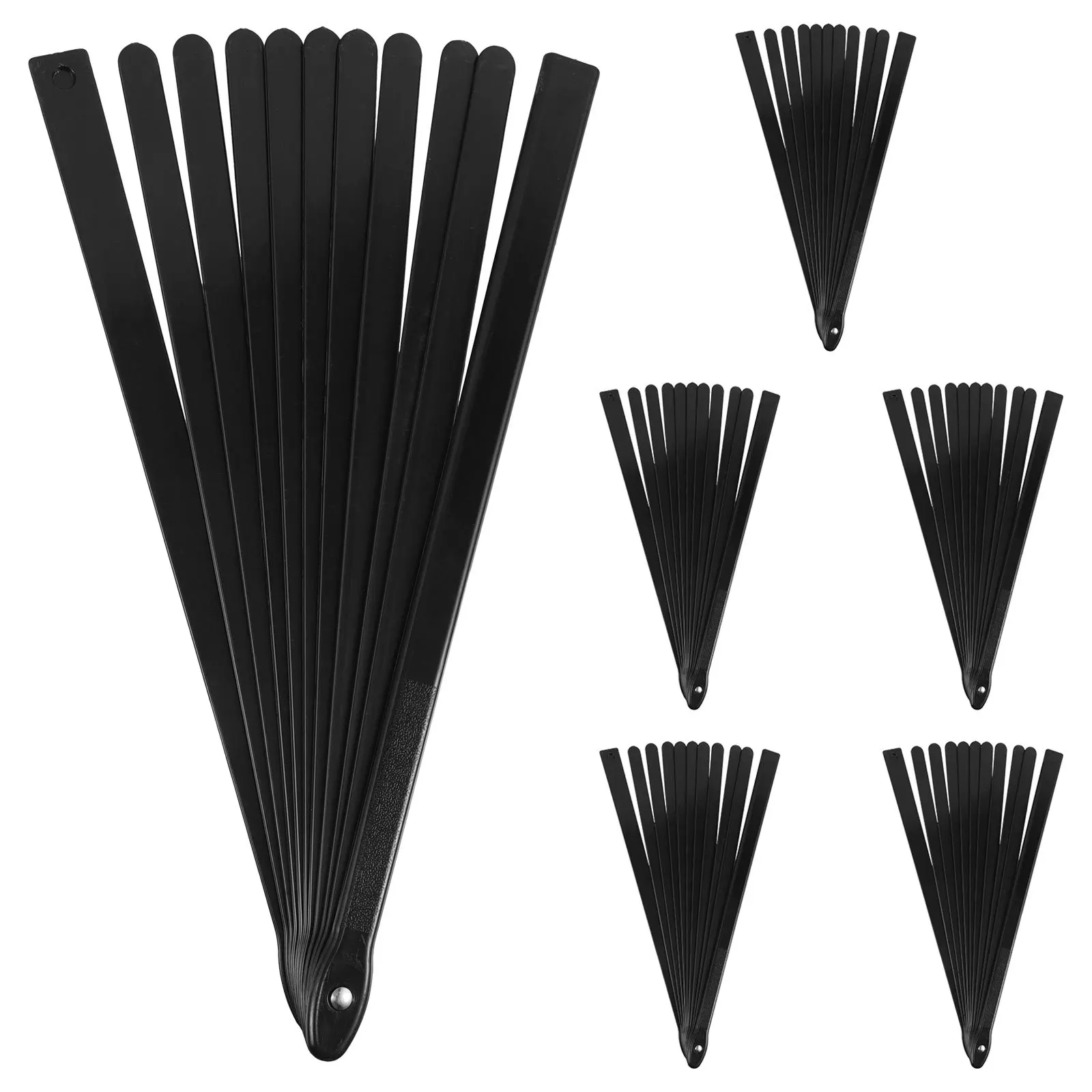 

6Pcs Elegant Plastic Folding Fan Frame DIY Blank Unfinished Ribs for Cultural Heritage Projects Folding Fans Frame DIY