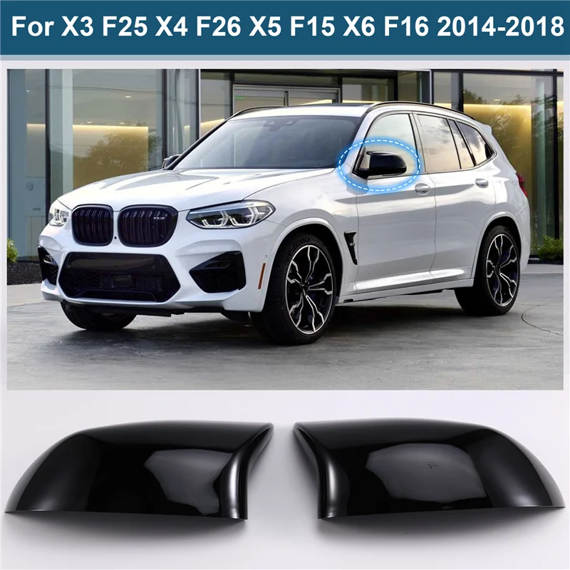 

Car Side Mirror Shell Cover Rear View Mirror Housing Replacement For BMW X3 F25 X4 F26 X5 F15 X6 F16 2014-2018