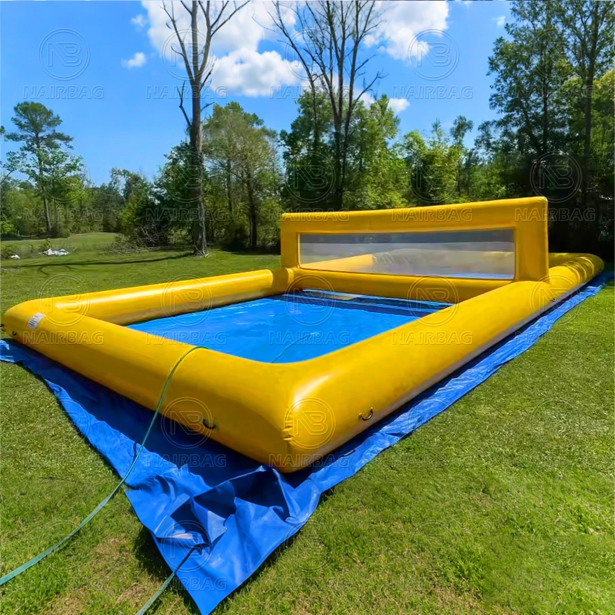2026 كبير بولي كلوريد الفينيل تجاري بركة نفخ الكرة الطائرة المحكمة بحيرة نفخ الكرة الطائرة الميدانية لعبة المياه للأطفال Adultswoniu #6